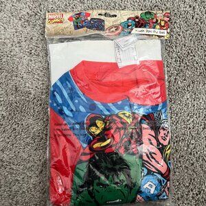 Marvel Superheroes Sleep Set 2-Piece Youth Large Spider-Man Iron Man Blue Red